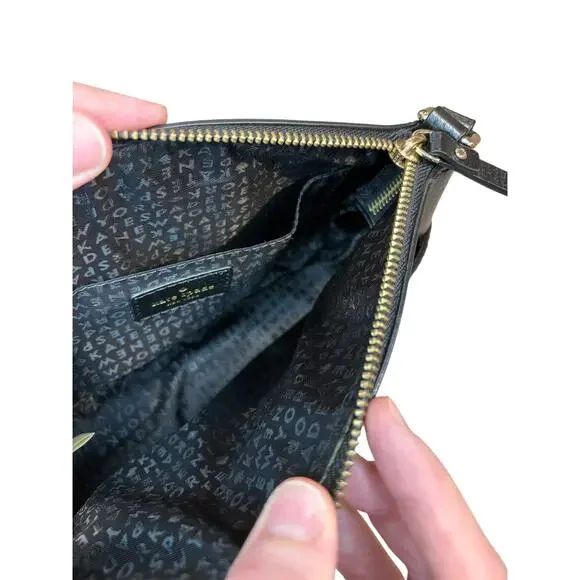 Kate Spade Millie Grove Street Crossbody Black Pebbled Leather Purse - Picture 8 of 11